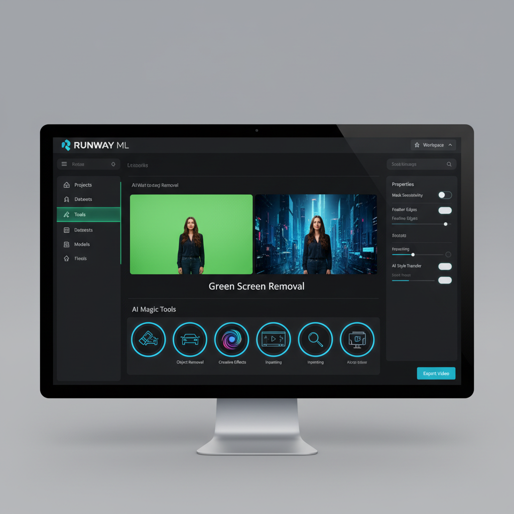 Runway ML creative AI tools interface