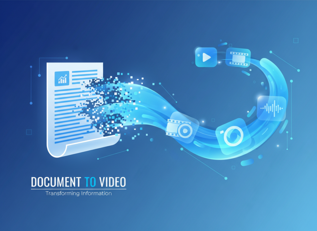 text-to-video AI tool converting written content into video