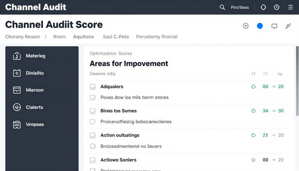 vidIQ channel audit results screen